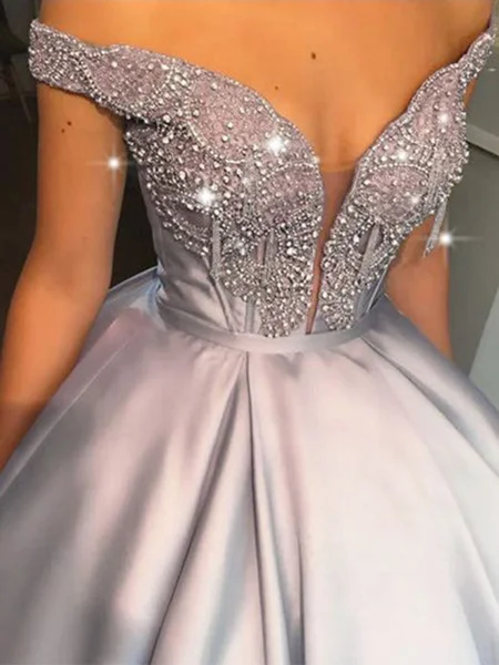 Ball Gown Off-the-Shoulder...