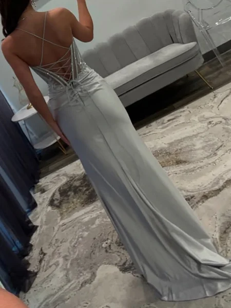 Sheath Spaghetti Straps...