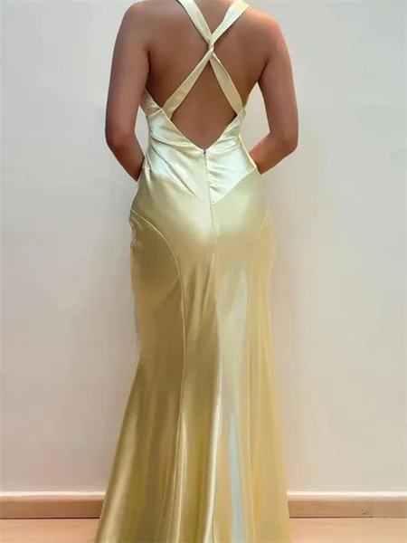 Sheath V-neck Pleated...