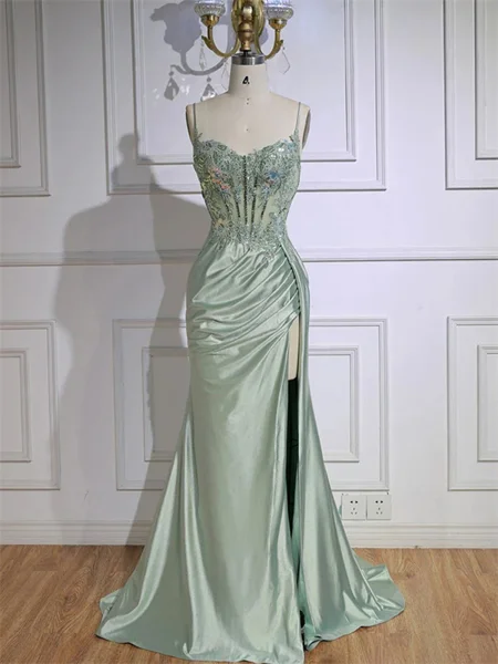 Sheath Spaghetti Straps...