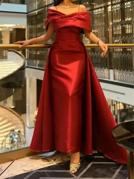 A-line Spaghetti Straps...