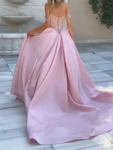 A-line Off-the-Shoulder...