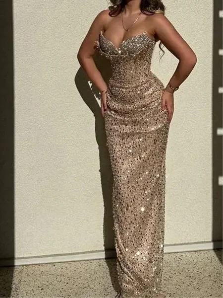 Sheath Sweetheart Sequin...