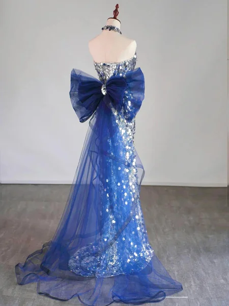 Sheath Scoop Sequin Sweep...