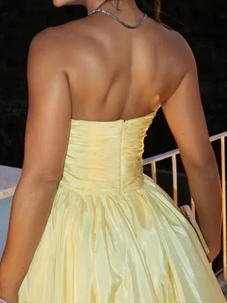 A-line Straight Pleated...