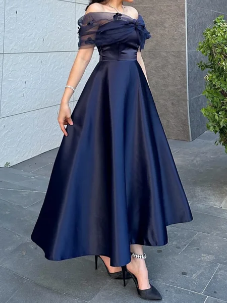 A-line Off-the-Shoulder...