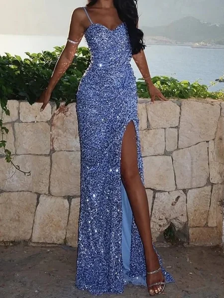 Sheath Spaghetti Straps...