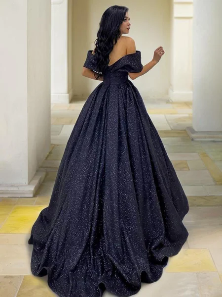 Ball Gown Off-the-Shoulder...