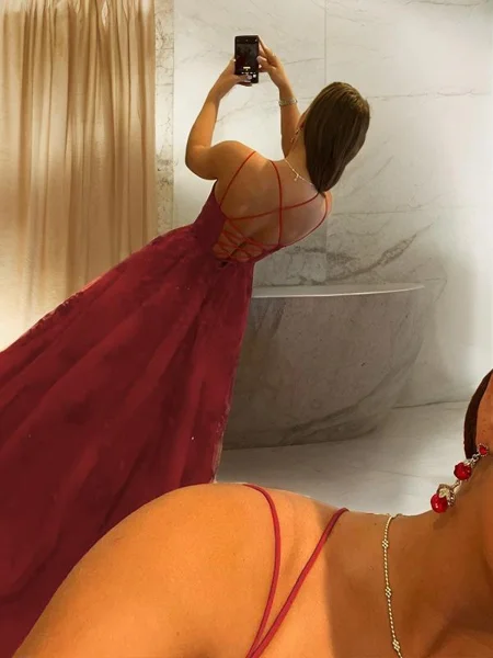 Ball Gown Spaghetti Straps...