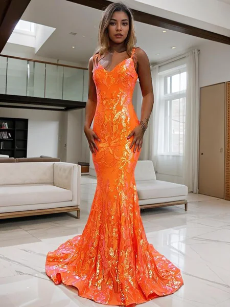 Sheath/Column V-neck Sweep...