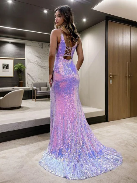 Sheath/Column V-neck Sweep...