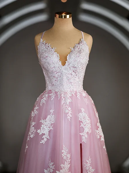 A-Line/Princess V-neck...