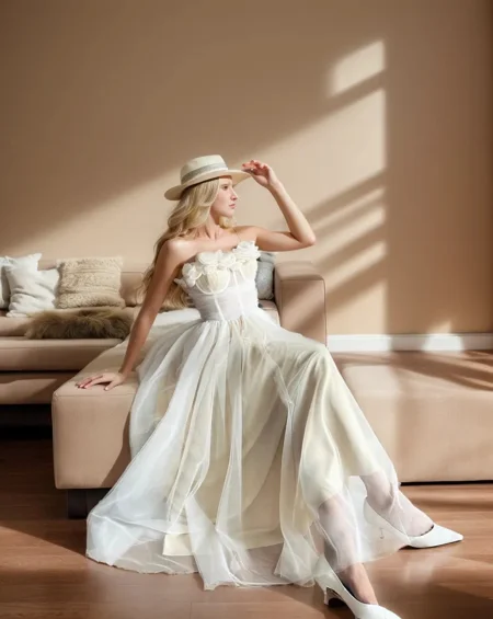 A-line Straight Flower...