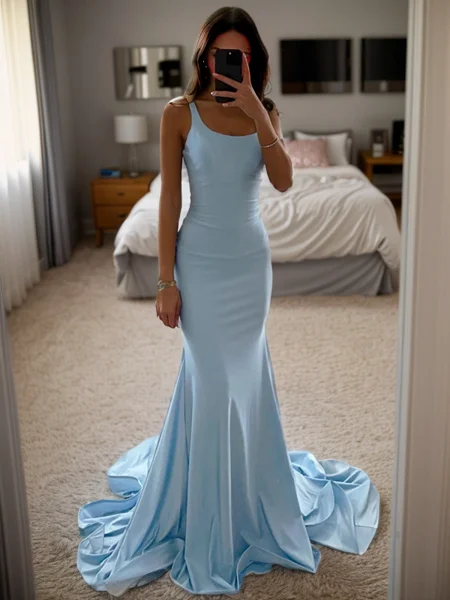 Sheath/Column Silk Like...