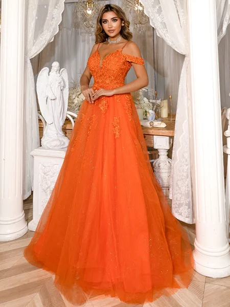 A-Line/Princess Tulle...