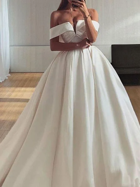 Ball Gown Off-the-Shoulder...