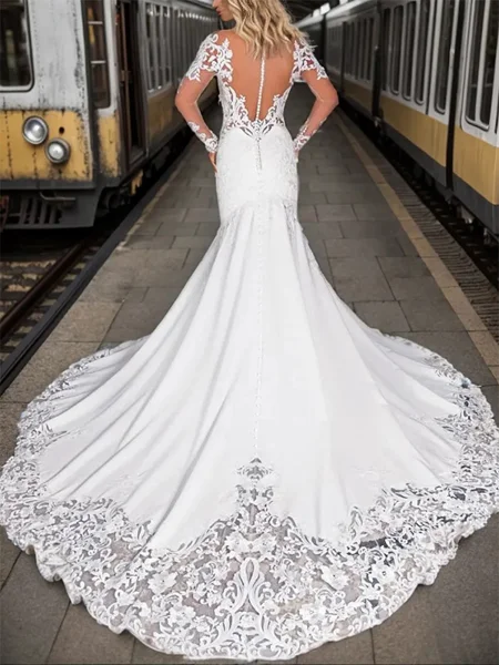 Mermaid Scoop Long Sleeves...