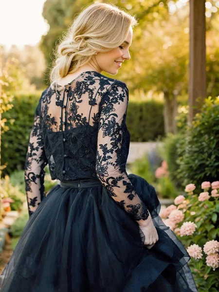 Ball-Gown Bateau Sweep...