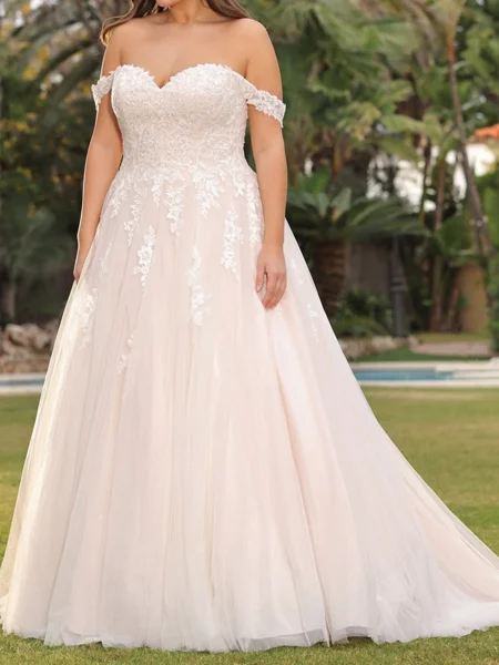 A-line Off-the-Shoulder...