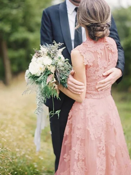 A-Line/Princess V-neck...