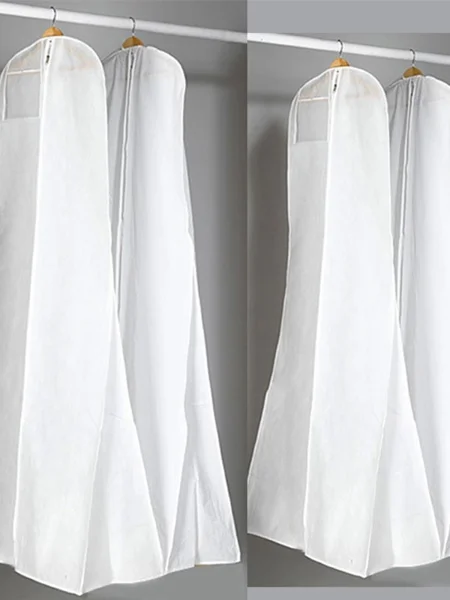 White Elegant Gown Length Garment Bags
