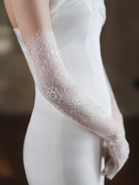 Delicate Lace Opera Length...