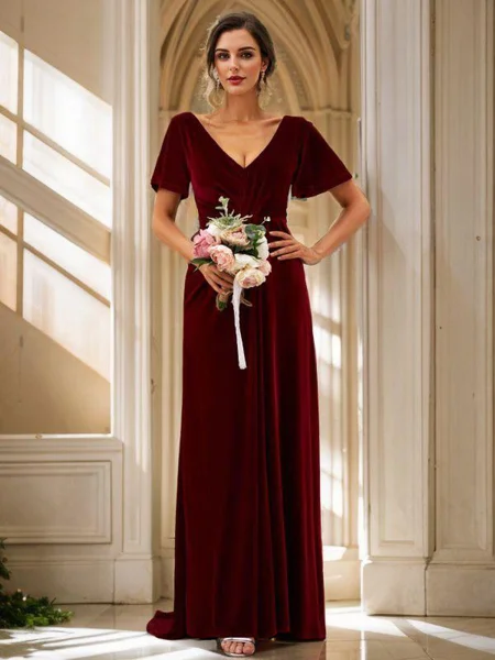 A-Line/Princess Velvet...