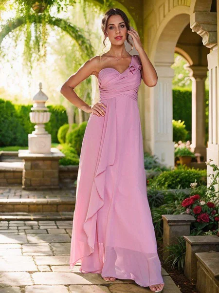 A-Line/Princess Chiffon...