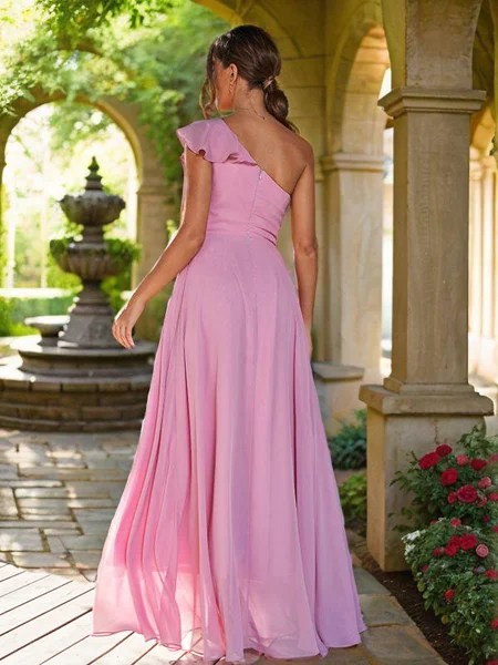 A-Line/Princess Chiffon...