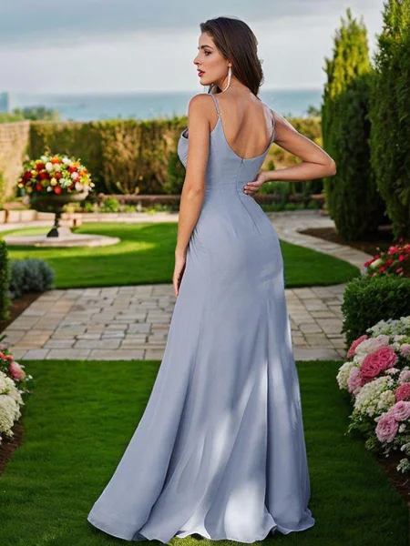 Sheath/Column Chiffon...