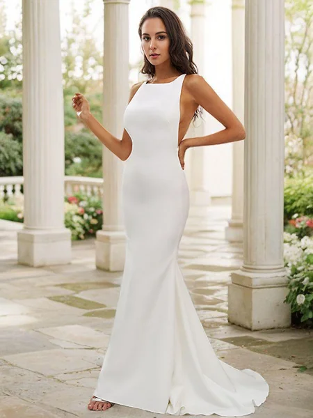 Sheath/Column Stretch Crepe...