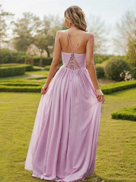 A-Line/Princess Chiffon...