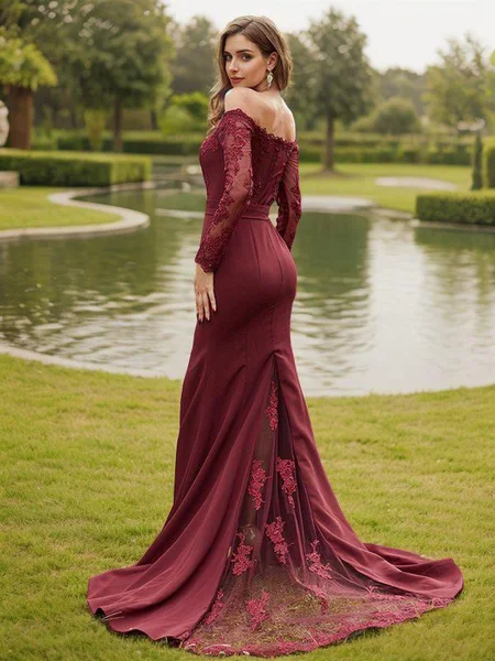 Sheath/Column Stretch Crepe...