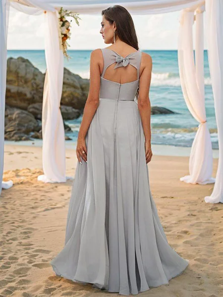 A-Line/Princess Chiffon...