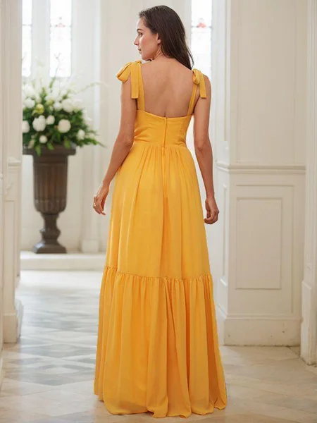 A-Line/Princess Chiffon...