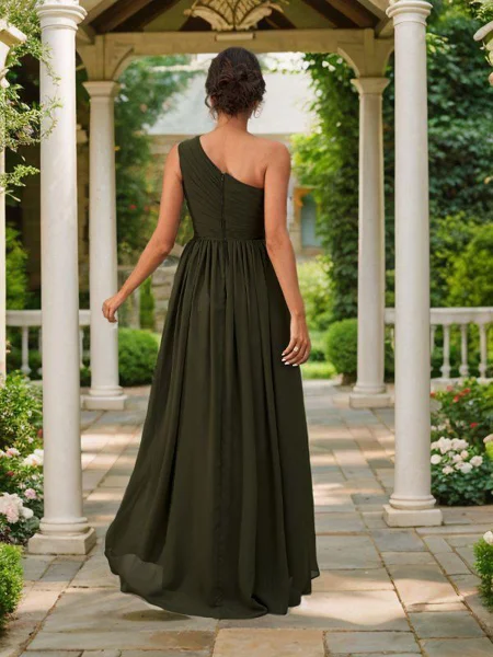 A-Line/Princess Chiffon...