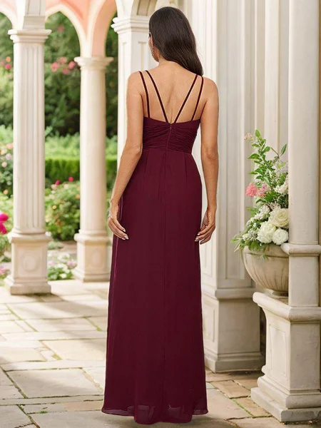 A-Line/Princess Chiffon...