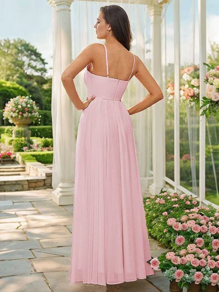 A-Line/Princess Chiffon...