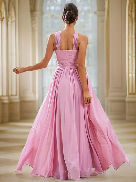 A-Line/Princess Chiffon...