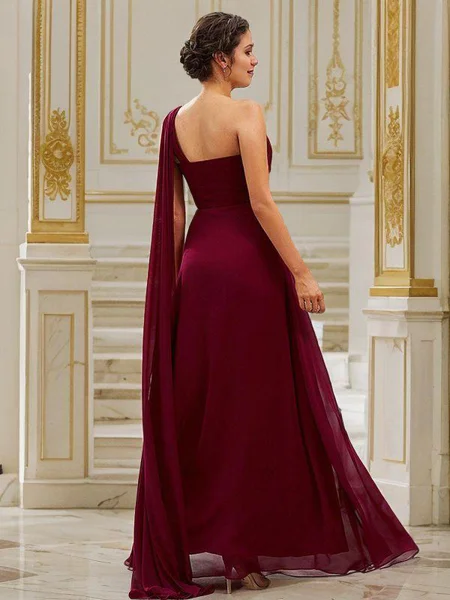 A-Line/Princess Chiffon...