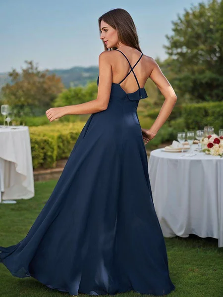 A-Line/Princess Chiffon...