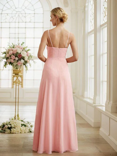 A-Line/Princess Chiffon...