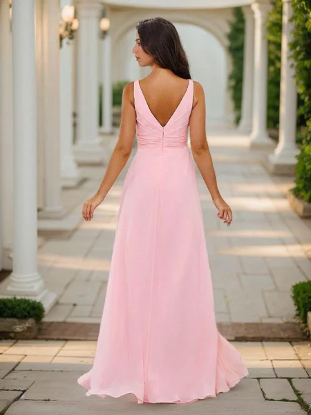 A-Line/Princess Chiffon...