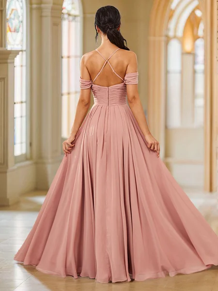 A-Line/Princess Chiffon...