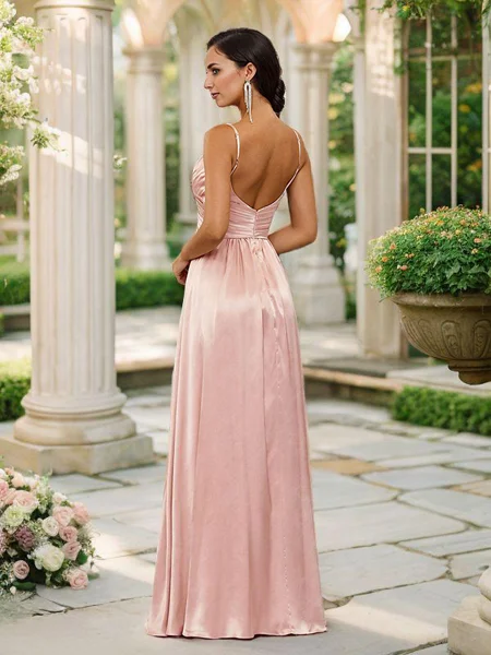 A-Line/Princess Silk Like...