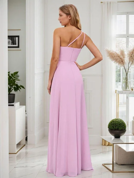 A-line/Princess Chiffon...