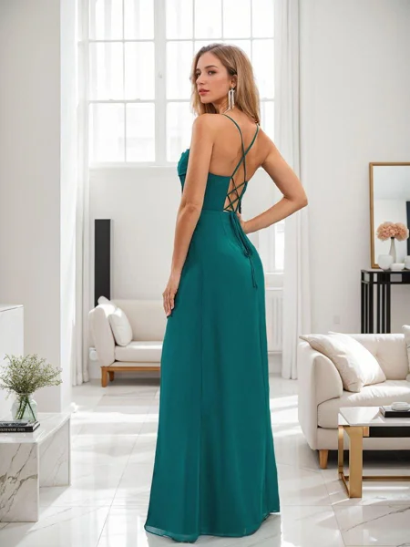 A-line/Princess Chiffon...