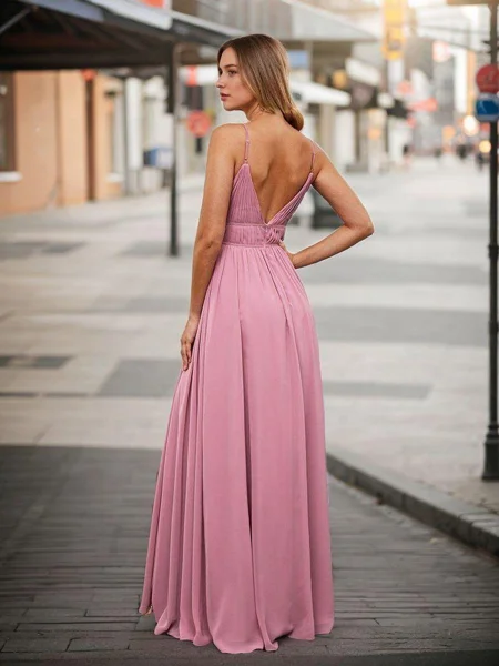 A-line/Princess Chiffon...