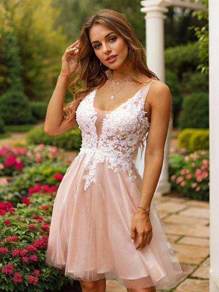 A-Line/Princess Tulle...