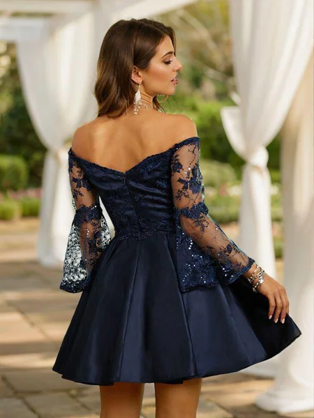 A-Line/Princess Satin Lace...